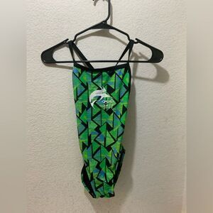 Adoretex Guard Fit Back One Piece Swimsuit with Soft Cups Size 30(Girls 12)